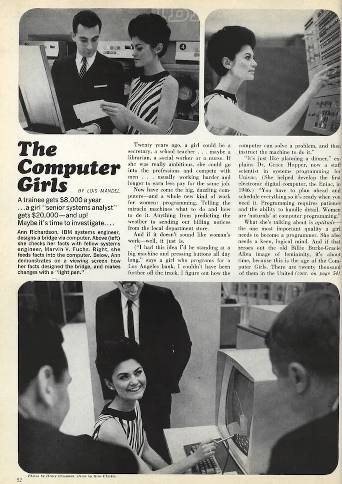 The Computer Girls — Cosmopolitan, 1967